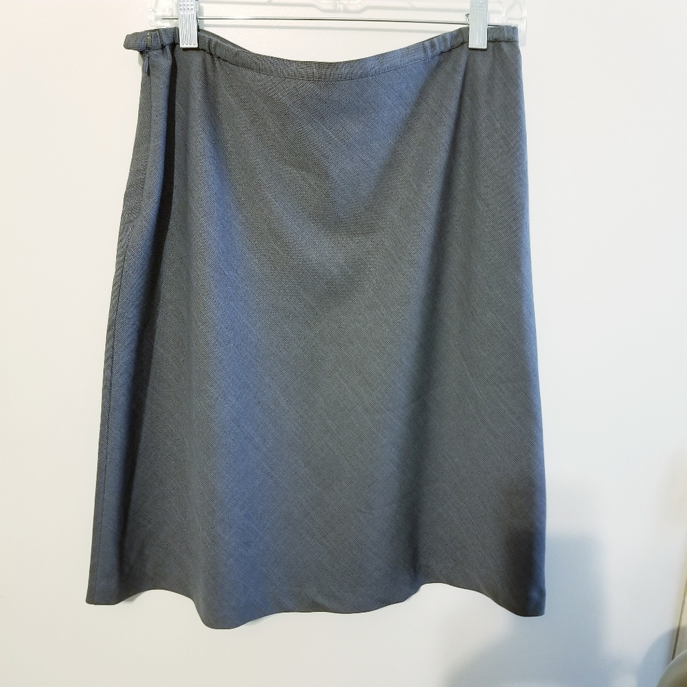 Norton McNaughton Women's Gray Aline Skirt Size 12 P Career Workwear